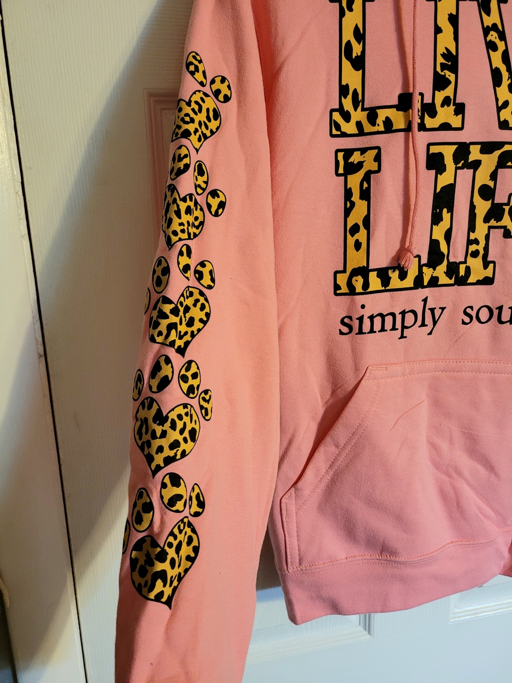 Simply Southern Pink 'Live Life' Hoodie Sweatshirt - Picture 2 of 5
